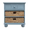 Beachfront Basket Nightstand (Ocean Blue)