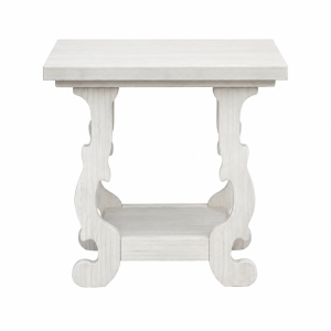 Santa Monica End Table (Square) (White Sand)