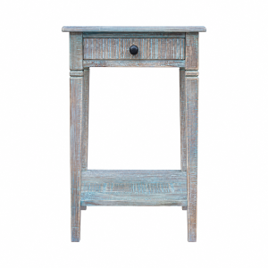 Dover Chairside Table (Light Blue Multi-Finish)