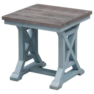 Bar Harbor End Table (Aqua Blue)